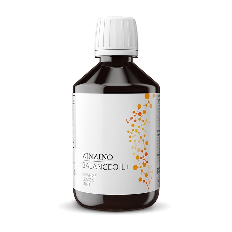BalanceOil+ Fish Oil with Omega-3 (DHA & EPA), Vitamin D3, Orange Lemon Mint, 300 ml