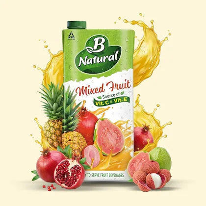 B Natural Mixed Fruit Fiber Drink 1 L