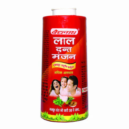 Baidyanath LAL Dant Manjan 200 g (Pack of 3) Ayurvedic Tooth Powder