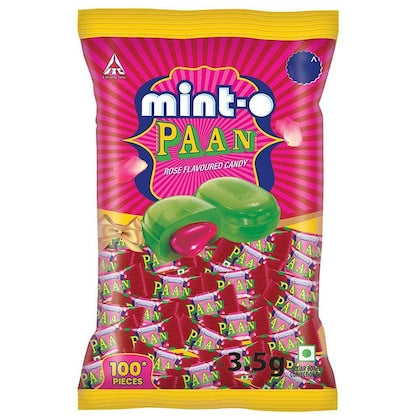 Candyman Minto Paan Rose Flavoured Candy 100 pcs 350 g