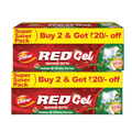 Dabur Red Gel Ayurvedic Toothpaste 600g - (150g x 2) x 2 | Reduction in Bad Breath, Plaque & Gingivitis | Freshness with Protection | For Healthy Gums & Effective Dental Care