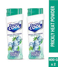 Dermicool Menthol Regular Prickly Heat Powder, 800g (400g x 2, Pack of 2) | Instant Cooling Relief with Double Power of Neem & Tulsi | Protects from Prickly Heat & Body Odour