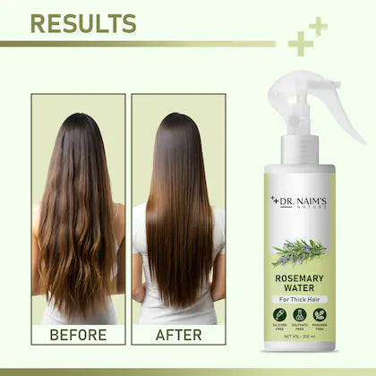 DR. NAIM'S NATURE Rosemary Water Hair Spray (2 x 200ml) : Alps Herbal Scalp Therapy for Hair Growth, Strength, Shine, Hydration, and Frizz Control - Gentle, Lightweight, and Chemical-Free`