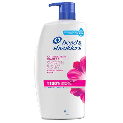 Head & Shoulders Smooth and Silky Anti Dandruff Shampoo, 1L