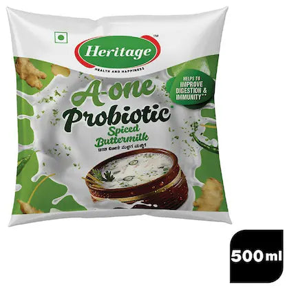 Heritage A One Probiotic Spiced Butter Milk 500 ml