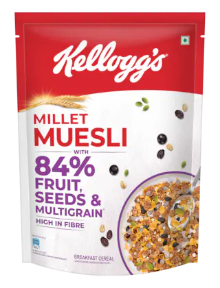 Kellogg's Millet Muesli with 84% Fruit, Seed & Multigrain 500g
