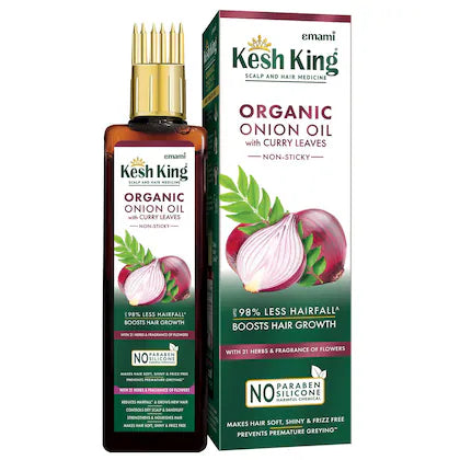 Kesh King Ayurvedic Organic Onion Oil with Curry Leaves 100 ml
