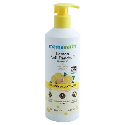 Mamaearth Lemon and Ginger Anti-Dandruff Shampoo 400 ml