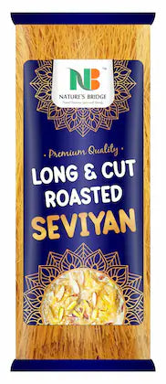 Nature's Bridge Roasted Seviyan | Semiya | Sevai | Semoi | Sewai | Roasted Vermicelli - 150 Gm