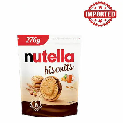 Nutella Ferrero Biscuits, 276Gm, White & Brown - Chocolate - Imported from Poland