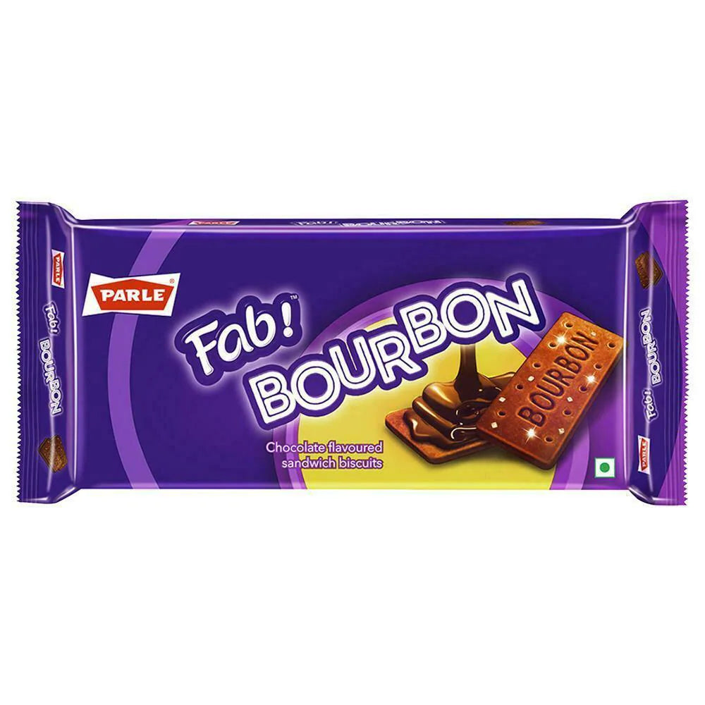 Parle Fab Bourbon Chocolate Sandwich Biscuits 450 g
