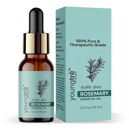 Youngtre By Nature Rosemary Essential Oil | Undiluted 100% Pure & Natural for Hair Growth, Hairfall Control, 10 ML